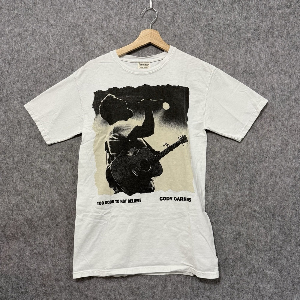 Cody Carnes T-Shirt Men's‎ S ComfortWash White Graphic Christian Worship Music